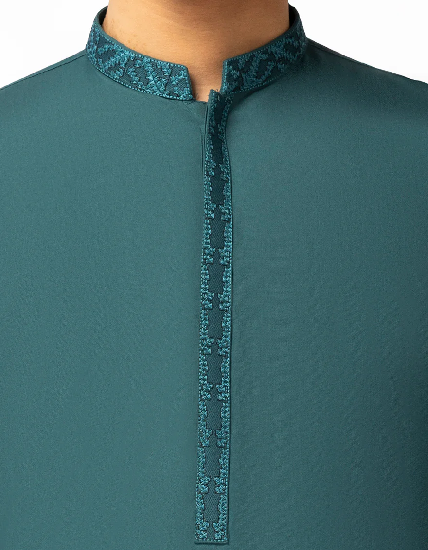 GREEN KAMEEZ SHALWAR | JTKS-A-42042/S26/JJ10429-SF - Image 3
