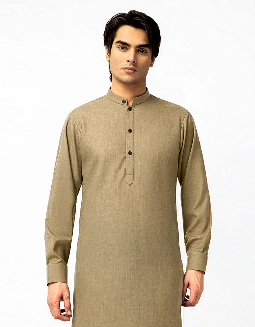 LIGHT BEIGE KAMEEZ SHALWAR | JTKS-A-42061/S26/JJ10681-CL - Image 2