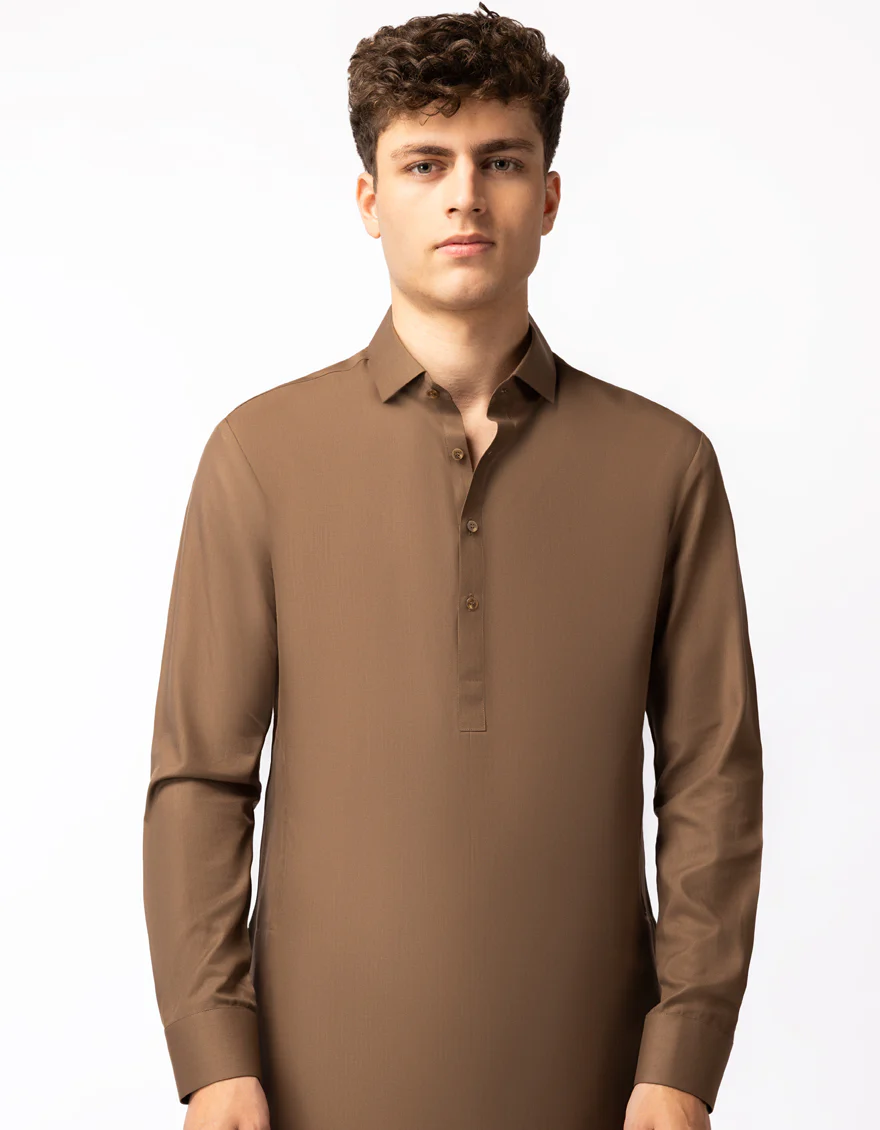 BROWN KAMEEZ SHALWAR | JTKS-A-50507/S26/JJ10595-CL - Image 2