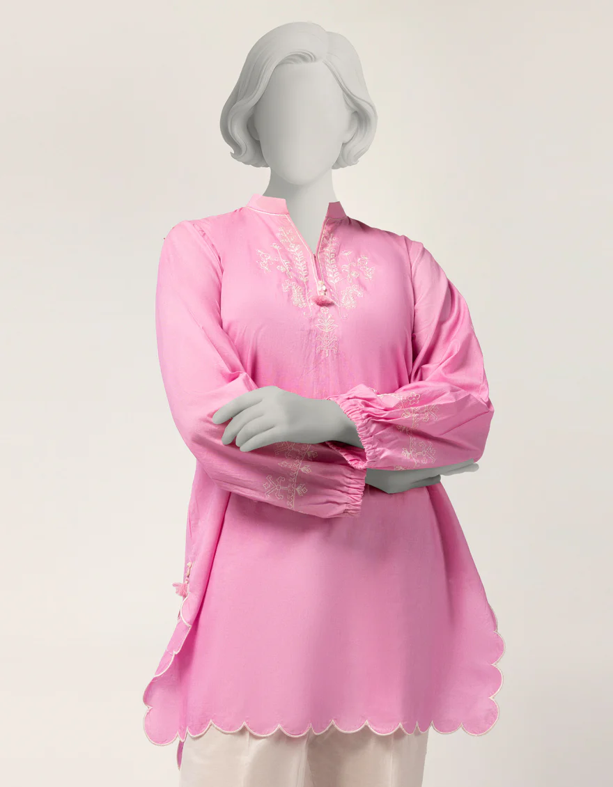 PINK LAWN KURTI | JYGK-S-JTS-26-4129 FB/PASTALE-01 - Image 2