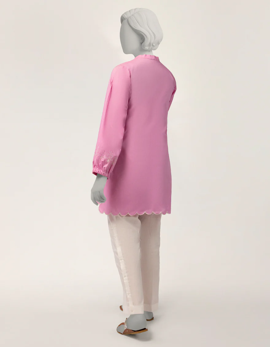 PINK LAWN KURTI | JYGK-S-JTS-26-4129 FB/PASTALE-01 - Image 4