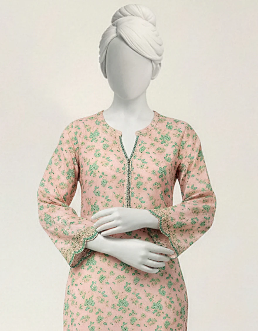 PINK LAWN KURTI | JYGK-S-JTS-26-4133 FB/MINIMAL-LUXE-1 - Image 2