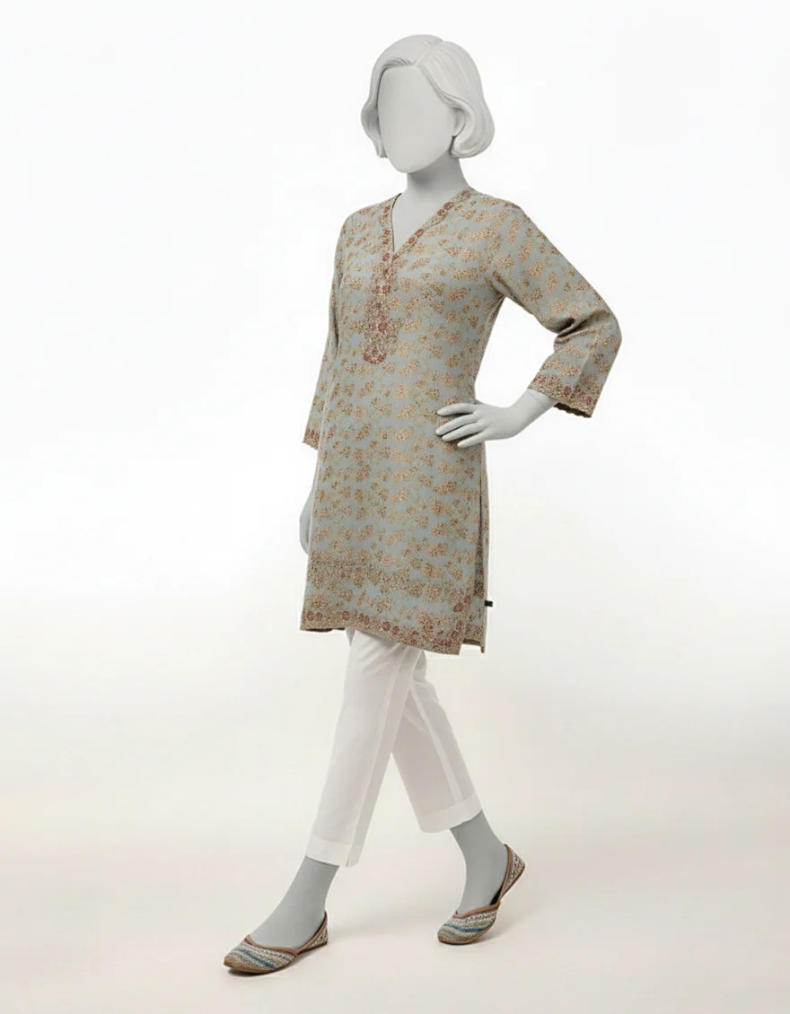 MULTICOLOR LAWN KURTI | JYGK-S-JTS-26-4134 FB/MINIMAL LUXE-2 - Image 2