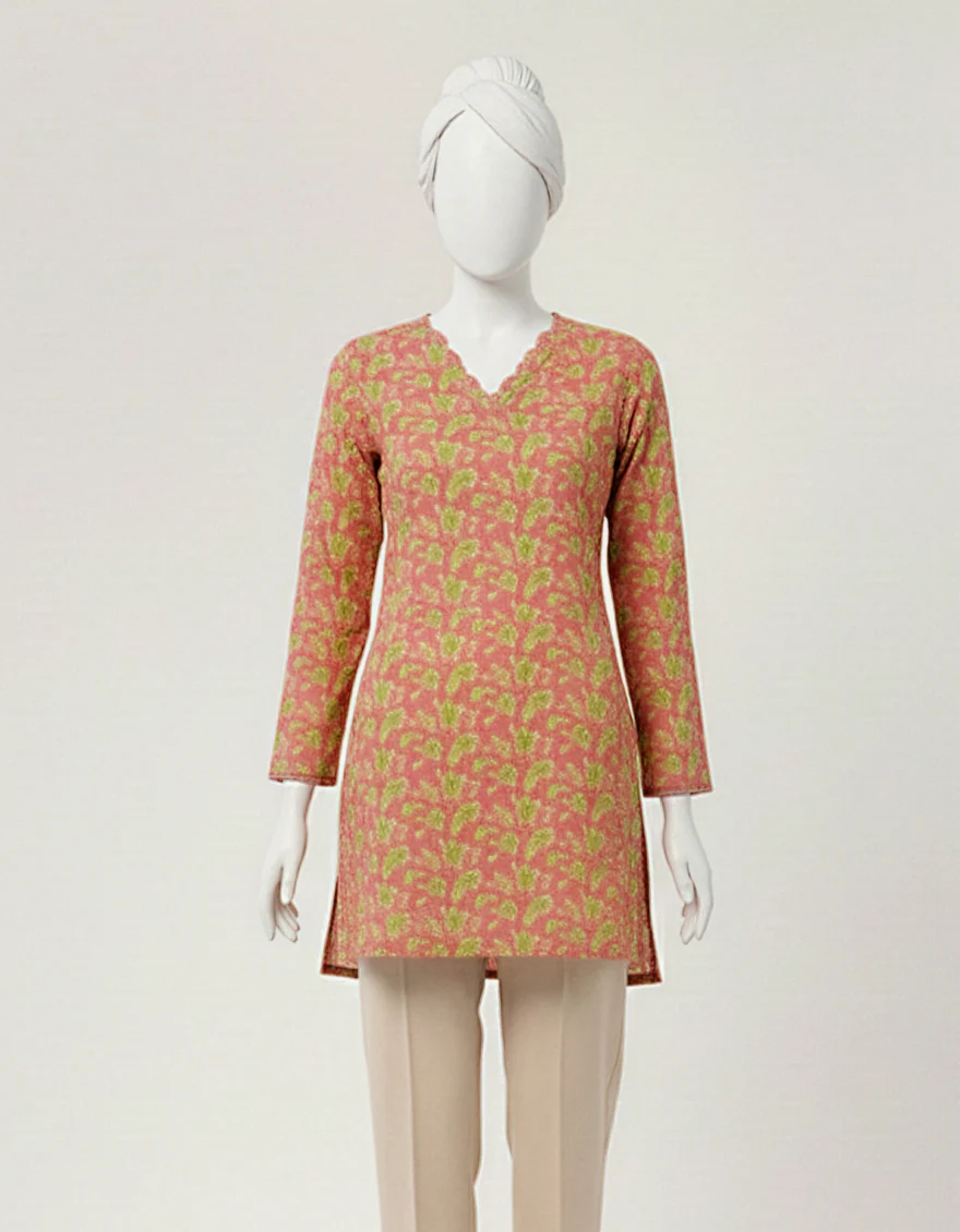PINK LAWN KURTI | JYGK-S-JTS-26-4135 FB/MINIMAL-LUXE-3 - Image 2