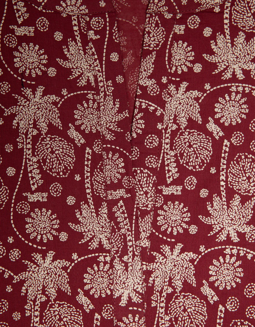MAROON LAWN KURTI | JYGK-S-JTS-26-4139 FB/PALM-03 - Image 3