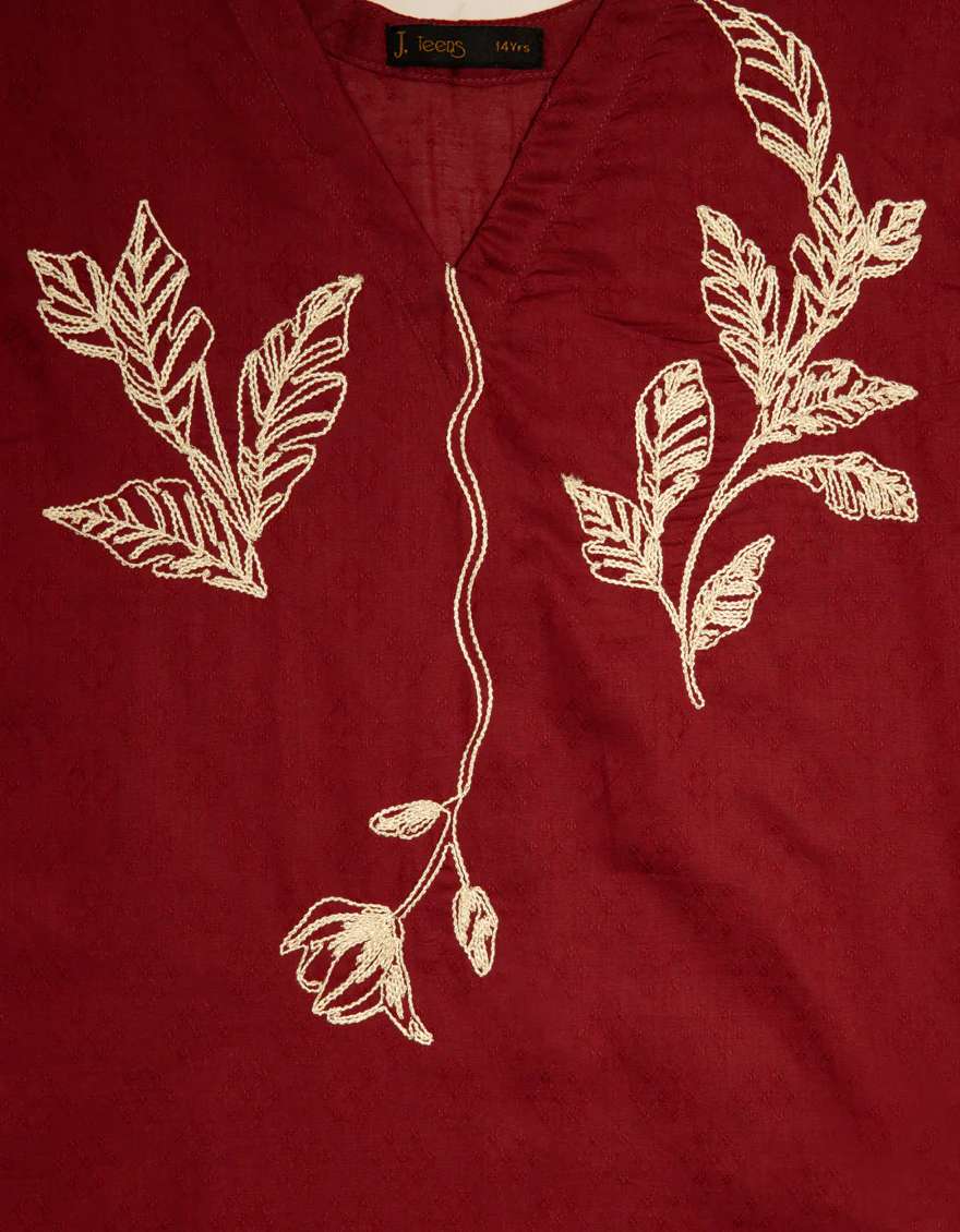 MAROON TEXTURED KURTI | JYGK-S-JTS-26-4141 FB/MINIMAL-1 - Image 3